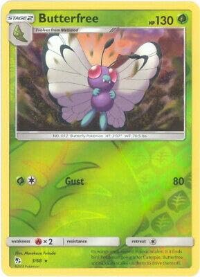 Pokemon - Butterfree 3/68 - Hidden Fates - Reverse Foil - Einzelkarte Pokemon - Butterfree 3/68 - Hidden Fates - Reverse Foil - Einzelkarte von Pokemon