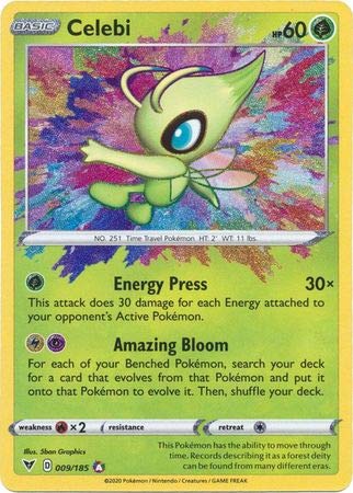 Pokemon CELEBI 9/185 Amazing Rare Vivid Voltage Pokemon CELEBI 9/185 Amazing Rare Vivid Voltage von Pokémon