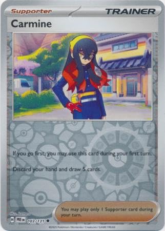 Pokemon - Carmine 103/131 Prismatic Evolutions - Reverse Foil Einzelkarte von Pokémon