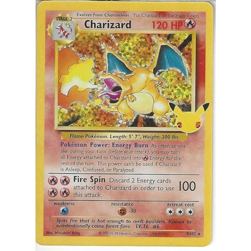 Pokemon Charizard 4/102 - Seltene Feiern - Englisch von Pokémon