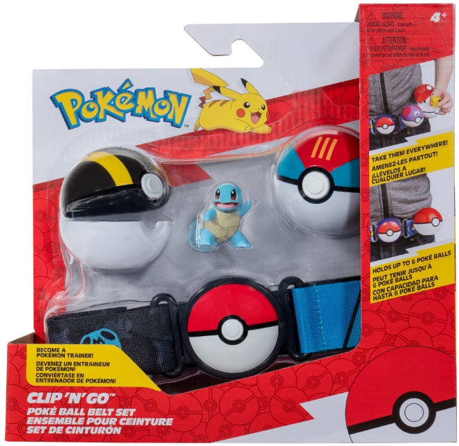 Pokémon Clip 'N' Go Gürtel Spielset Schiggy mit Pokéball von Pokémon