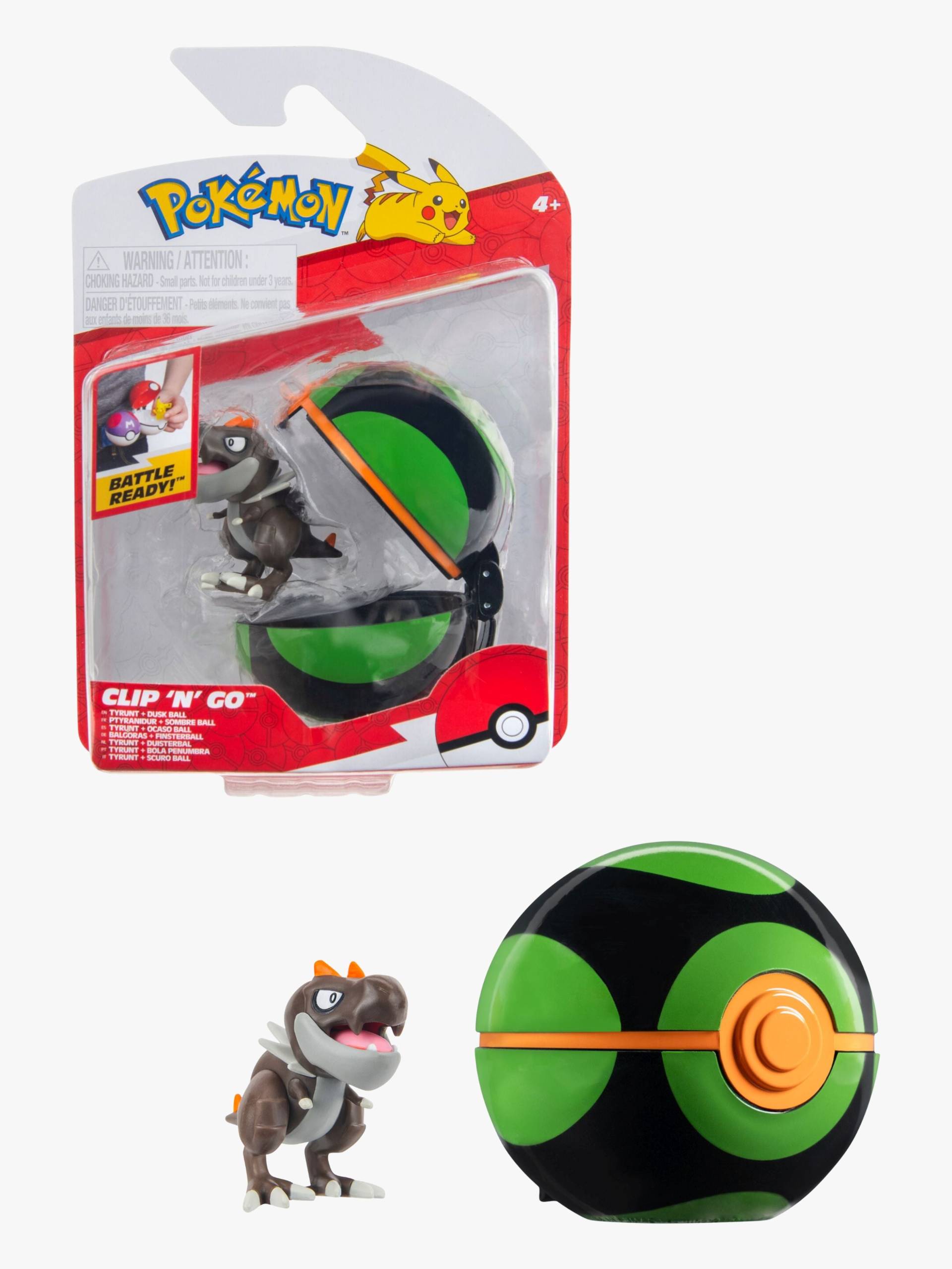 Pokémon Clip 'N' Go Spielzeugset Balgoras mit Dusk Ball von Pokémon