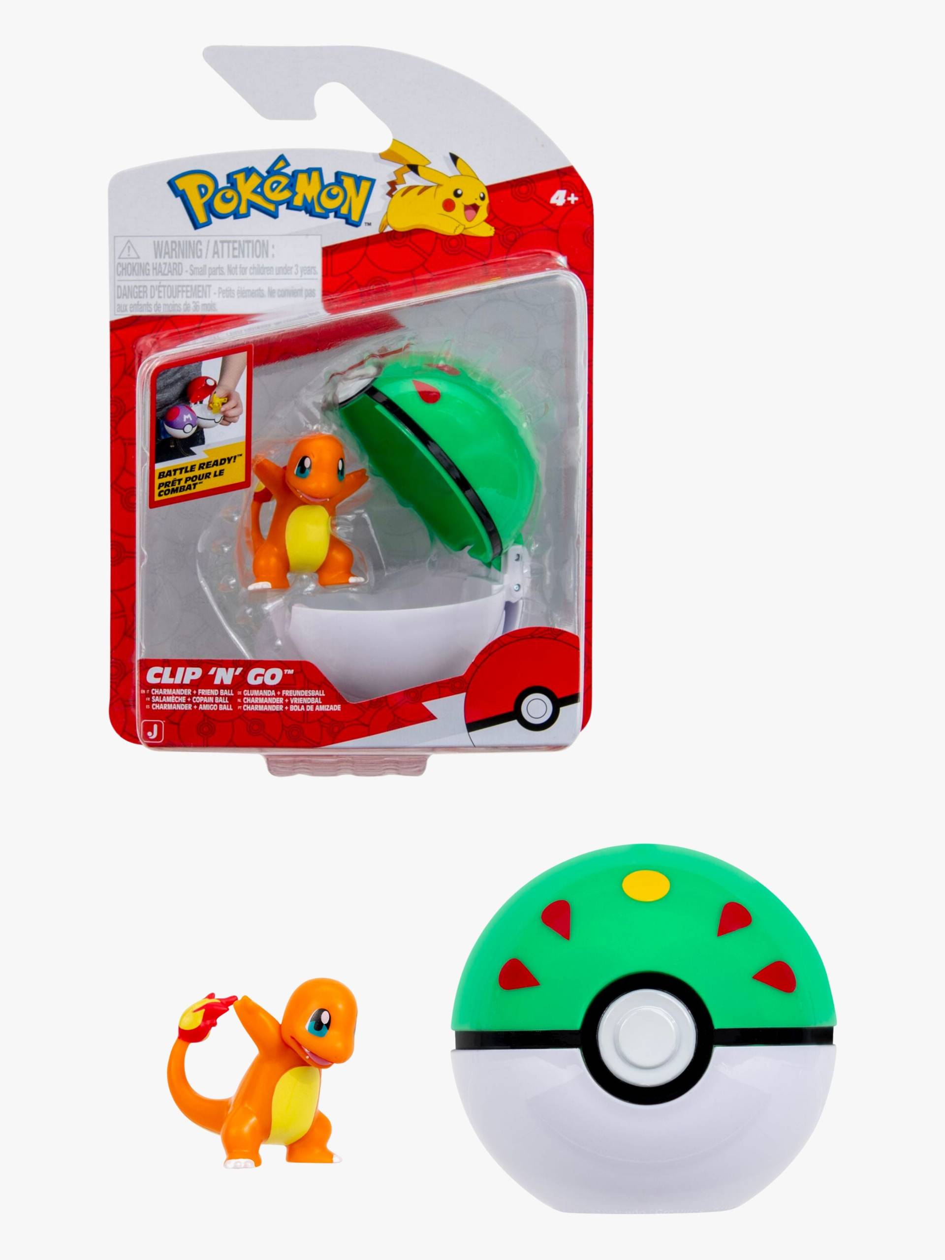 Pokémon Clip 'N' Go Spielzeugset Glumanda mit Friend Ball von Pokémon