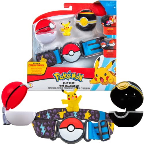 Pokemon Clip and Go Gürtel Set Pikachu & Pokemon Bälle - 1x 5cm Figur, 1x Gürtel & 2X Pokemon Ball - Neue 2022 - Offiziell Lizensiert Pokemon Spielzeug Pokemon Clip and Go Gürtel Set Pikachu & Pokemon Bälle - 1x 5cm Figur, 1x Gürtel & 2X Pokemon Ball - Neue 2022 - Offiziell Lizensiert Pokemon Spielzeug von Pokémon