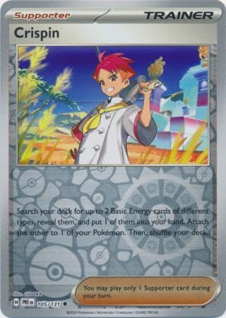 Pokemon Crispin 105/131 Prismatic Evolutions - Reverse Foil Einzelkarte Pokemon Crispin 105/131 Prismatic Evolutions - Reverse Foil Einzelkarte von Pokémon