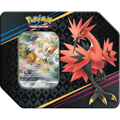 Pokemon Crown Zenith Galarian Zapdos Tin Set (5 Booster Packs & Promo Card) von Pokémon