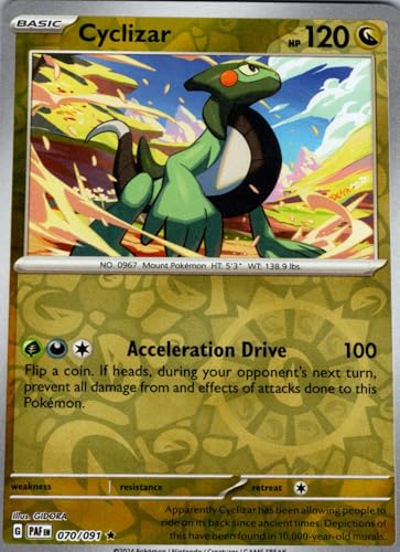 Pokemon - Cyclizar 070/091 Paldean Fates - Reverse Foil Einzelkarte von Pokemon