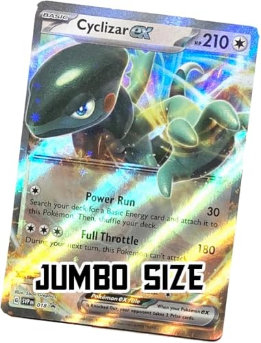 Pokémon - Jumbo-Karte Cyclizar ex - SV018 - Schwarz, Oversize Pokemon Card - Sammlerkarte, 1 Stück von Pokémon