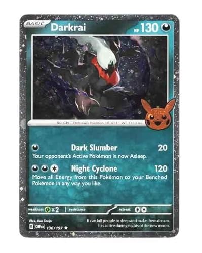 Pokemon - Darkrai 136 - Trick or Trade 2024 - Cosmos Holo - Halloween Promo von Pokémon