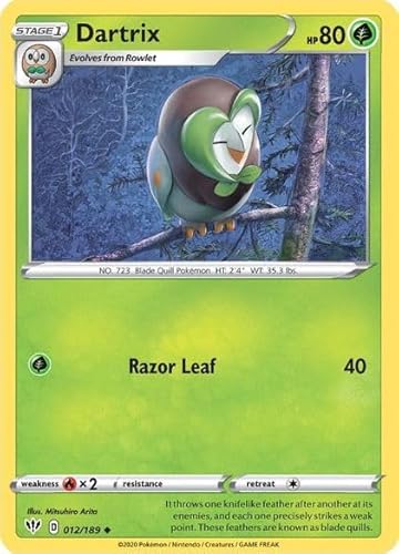 Pokemon Dartrix 012/189 - Darkness Ablaze - Einzelkarte von Pokémon