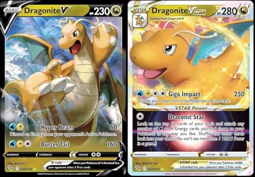Pokémon Dragonite V & Vstar 050/078 – Pokemon Go – Ultra Rare Card Lot von Pokemon