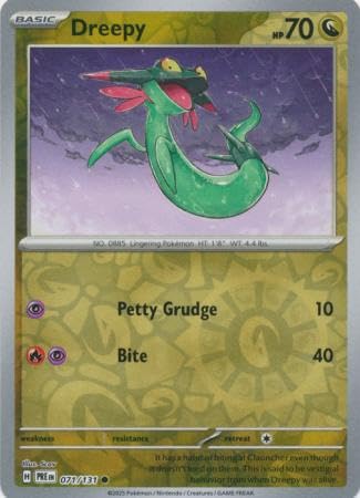 Pokemon - Dreepy 071/131 Prismatic Evolutions - Reverse Foil Einzelkarte Pokemon - Dreepy 071/131 Prismatic Evolutions - Reverse Foil Einzelkarte von Pokémon