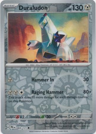 Pokemon - Duraludon 069/131 Prismatic Evolutions - Reverse Foil Einzelkarte Pokemon - Duraludon 069/131 Prismatic Evolutions - Reverse Foil Einzelkarte von Pokémon