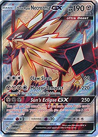Pokémon Dusk Mane Necrozma GX 145/156 Full Art Ultra Rare Sun & Moon Ultra Prism Sammelkarte von Pokémon