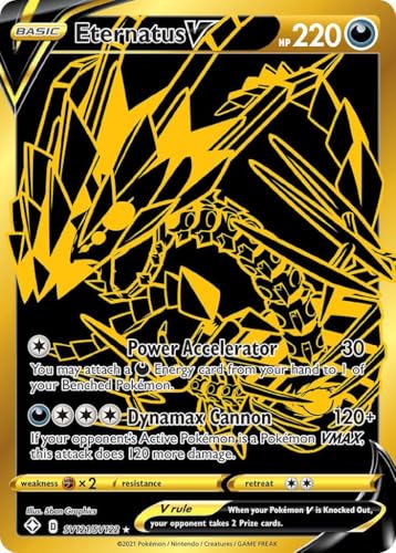 Pokemon Eternatus V SV121/SV122 - Shining Fates - Black & Gold - Secret Rare - Einzelkarte Pokemon Eternatus V SV121/SV122 - Shining Fates - Black & Gold - Secret Rare - Einzelkarte von Pokémon