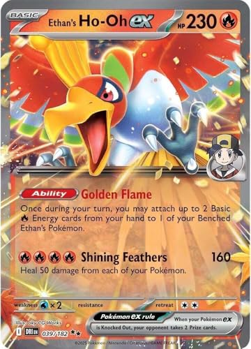 Pokemon - Ethan's Ho-Oh ex - 039/182 - Destined Rivals - Double Rare - Einzelkarte Pokemon - Ethan's Ho-Oh ex - 039/182 - Destined Rivals - Double Rare - Einzelkarte von Pokémon