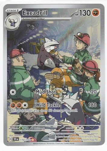 Pokemon Excadrill 174/162 - Temporal Forces - Illustration Rare - Holo Foil Card von Pokémon