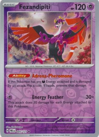 Pokemon - Fezandipiti 045/131 Prismatic Evolutions - Reverse Foil Einzelkarte Pokemon - Fezandipiti 045/131 Prismatic Evolutions - Reverse Foil Einzelkarte von Pokémon