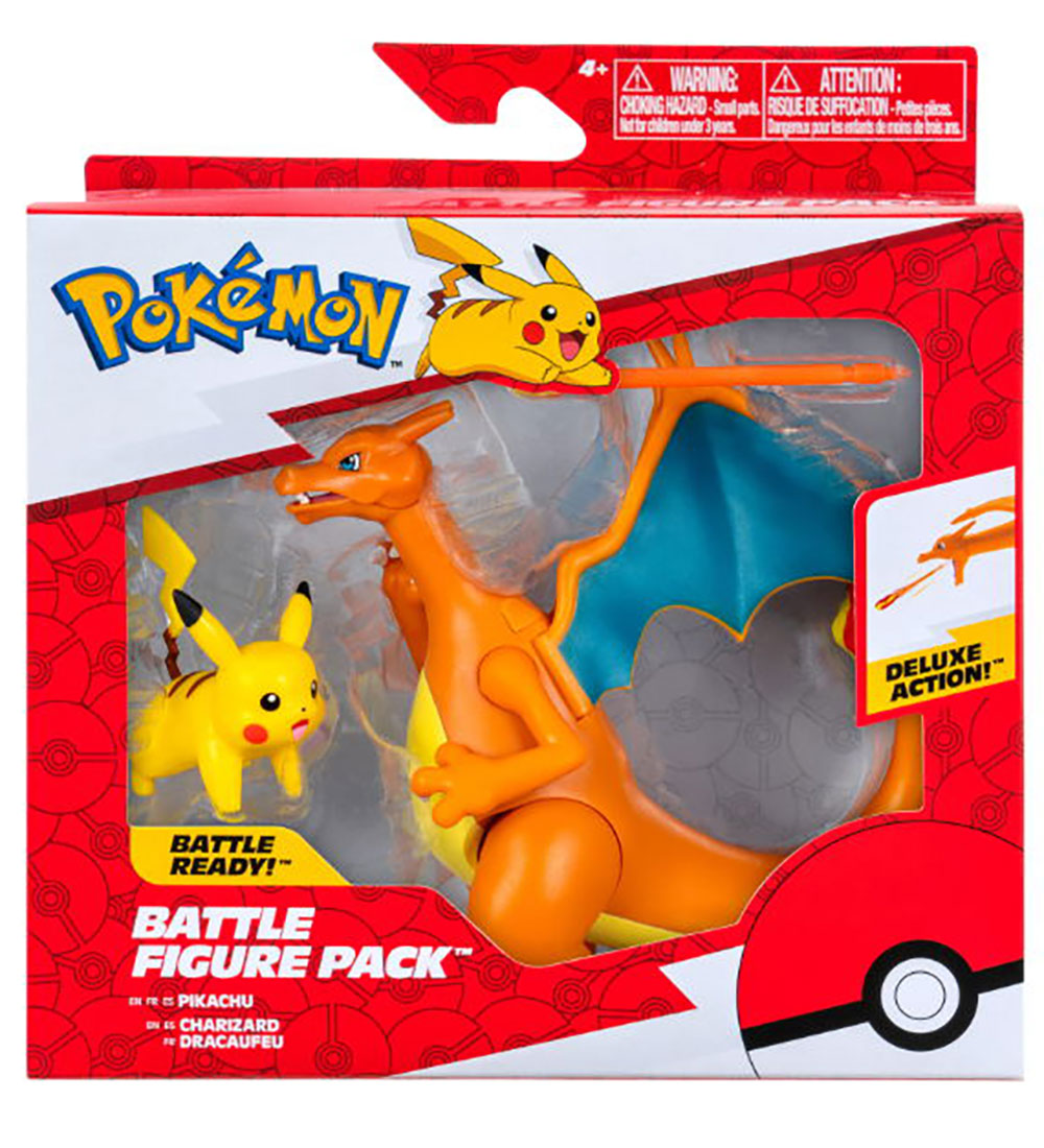 Pokémon Figur - Battle Figure 2er-Pack - Glurak Ente Pikachu - Pokémon - One Size - Spielzeugfiguren Pokémon Figur - Battle Figure 2er-Pack - Glurak Ente Pikachu - Pokémon - One Size - Spielzeugfiguren von Pokémon