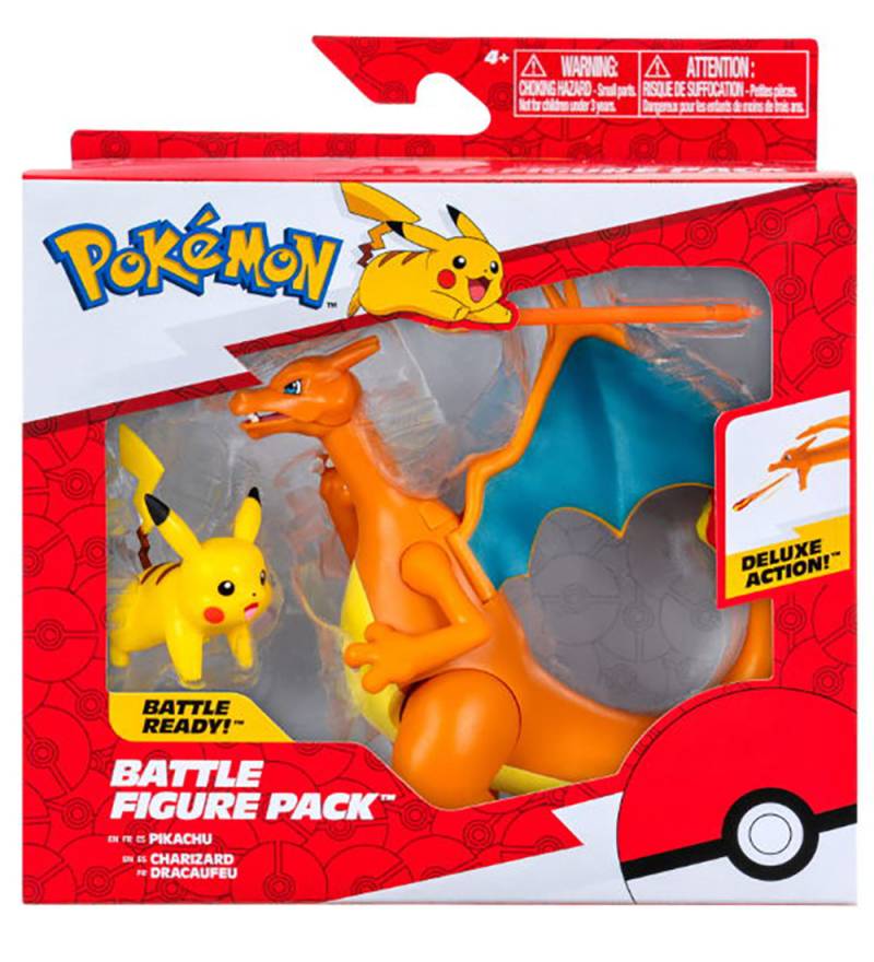 Pokémon Figur - Battle Figure 2er-Pack - Glurak Ente Pikachu - Pokémon - One Size - Spielzeugfiguren Pokémon Figur - Battle Figure 2er-Pack - Glurak Ente Pikachu - Pokémon - One Size - Spielzeugfiguren von Pokémon
