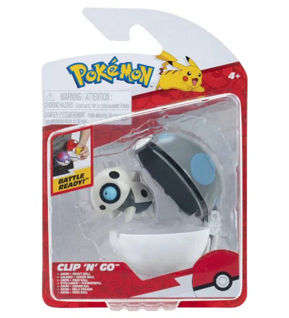 Pokémon Figur - Clip 'N' Go - Aron m. Schwerer Ball - Pokémon - One Size - Spielzeugfiguren Pokémon Figur - Clip 'N' Go - Aron m. Schwerer Ball - Pokémon - One Size - Spielzeugfiguren von Pokémon