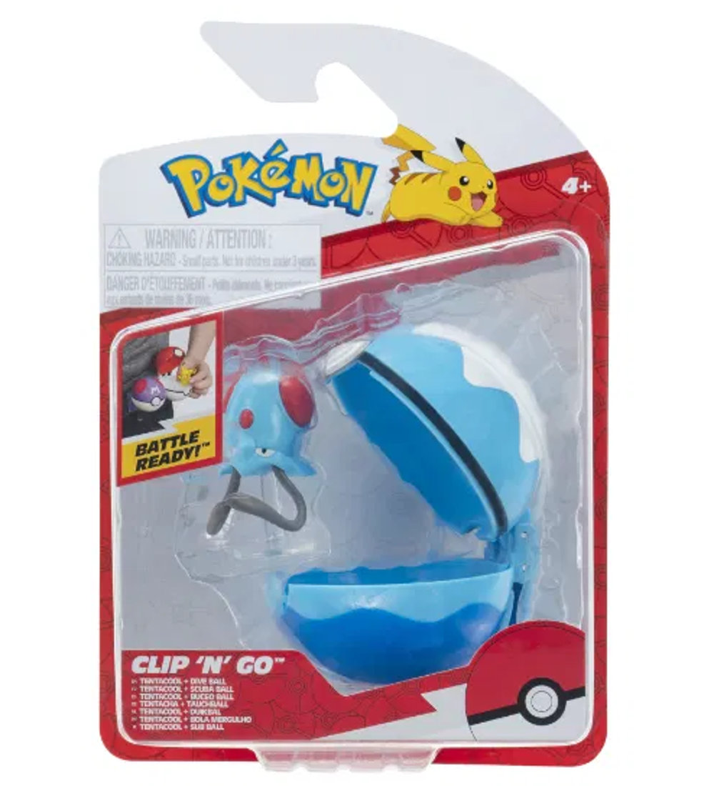Pokémon Figur - Clip 'N' Go - Tentacool m. Dive Ball - Pokémon - One Size - Spielzeugfiguren Pokémon Figur - Clip 'N' Go - Tentacool m. Dive Ball - Pokémon - One Size - Spielzeugfiguren von Pokémon