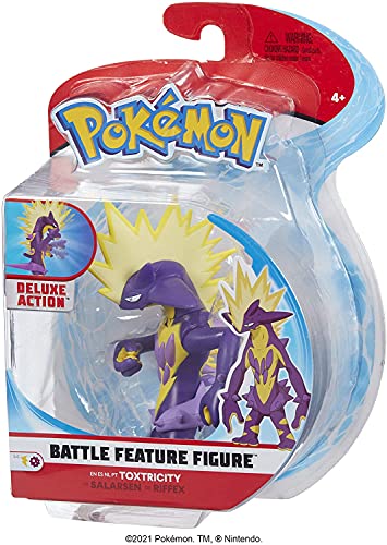 Pokemon Figur Toxtricity Riffex – 10-12 cm Pokemon Figuren - Neueste Welle 2021 - Offiziell Lizenziert Pokemon Spielzeug von Pokémon
