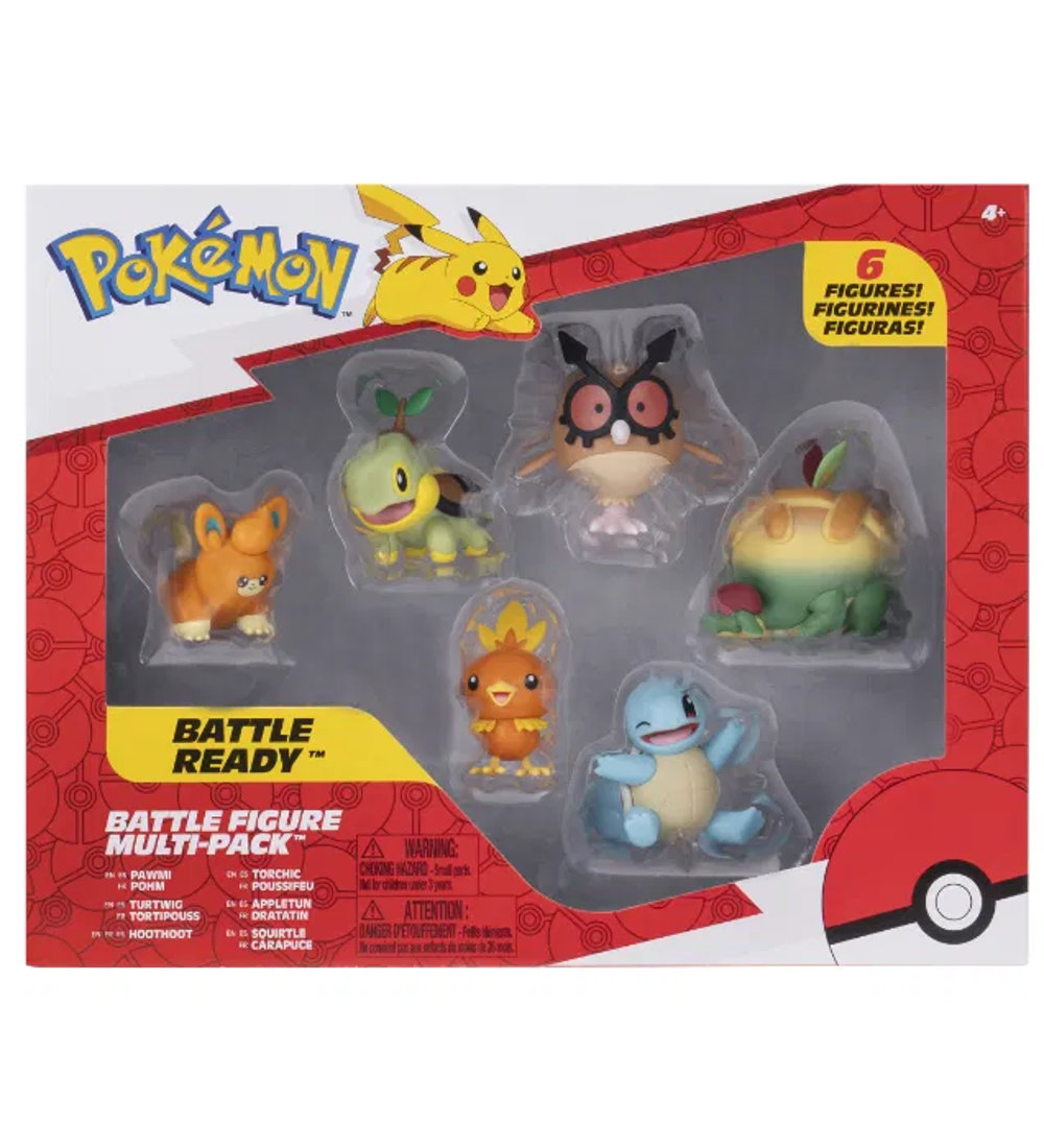 Pokémon Figuren - 6er-Pack - Battle Figure Mehrfachpackung - Pokémon - One Size - Spielzeugfiguren von Pokémon