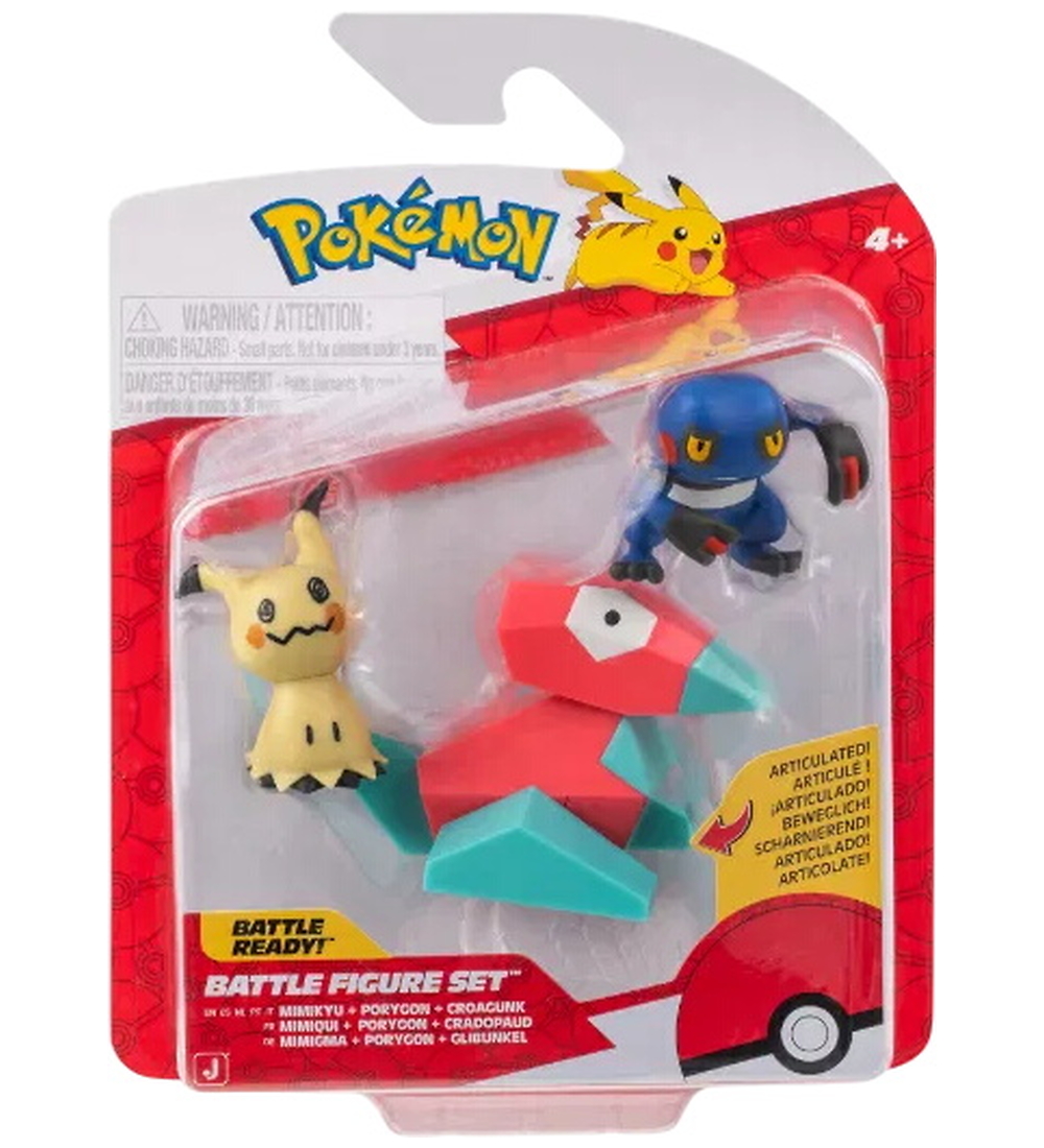 Pokémon Figuren - Battle Figure - Mimikyu/Porygon/Croagunk - Pokémon - One Size - Spielzeugfiguren Pokémon Figuren - Battle Figure - Mimikyu/Porygon/Croagunk - Pokémon - One Size - Spielzeugfiguren von Pokémon