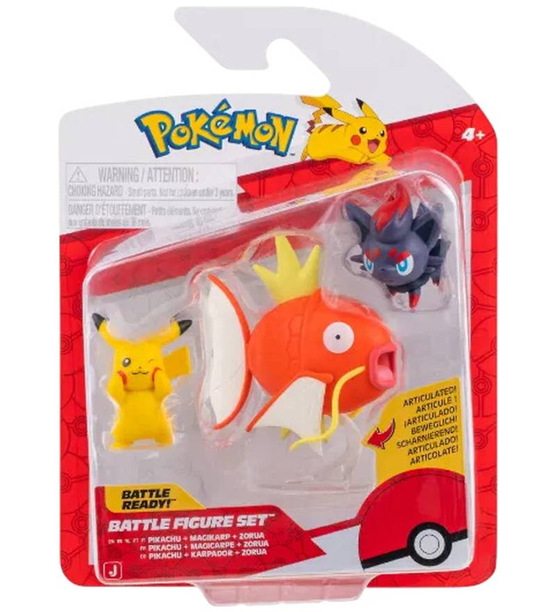 Pokémon Figuren - Battle Figure - Pikachu/Magikarp/Zorua - Pokémon - One Size - Spielzeugfiguren Pokémon Figuren - Battle Figure - Pikachu/Magikarp/Zorua - Pokémon - One Size - Spielzeugfiguren von Pokémon
