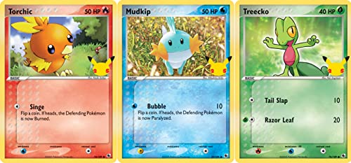 Pokemon First Partners Jumbo Card Lot - (Hoenn) (Treecko, Torchic, Mudkip) - 25th Celebrations von Pokemon