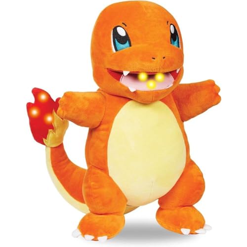 Pokemon Flame Action Charmander Interaktivspielzeug, Plüschtier, 25 cm Pokemon Flame Action Charmander Interaktivspielzeug, Plüschtier, 25 cm von Pokémon