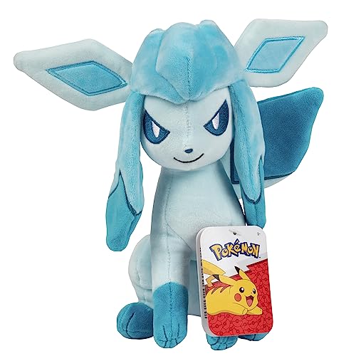 Pokémon Glaceon Plüsch, 20,3 cm, offizielles Lizenzprodukt, Eevee Evolution-Figur, authentisches weiches Stofftierspielzeug, Geschenk für Kinder, Jungen, Mädchen, ab 2 Jahren Pokémon Glaceon Plüsch, 20,3 cm, offizielles Lizenzprodukt, Eevee Evolution-Figur, authentisches weiches Stofftierspielzeug, Geschenk für Kinder, Jungen, Mädchen, ab 2 Jahren von Pokémon