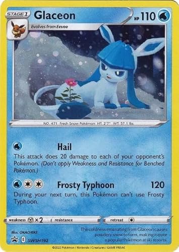 Pokemon - Glaceon SWSH192 - Black Star Promokarte - Holo-Folie von Pokémon