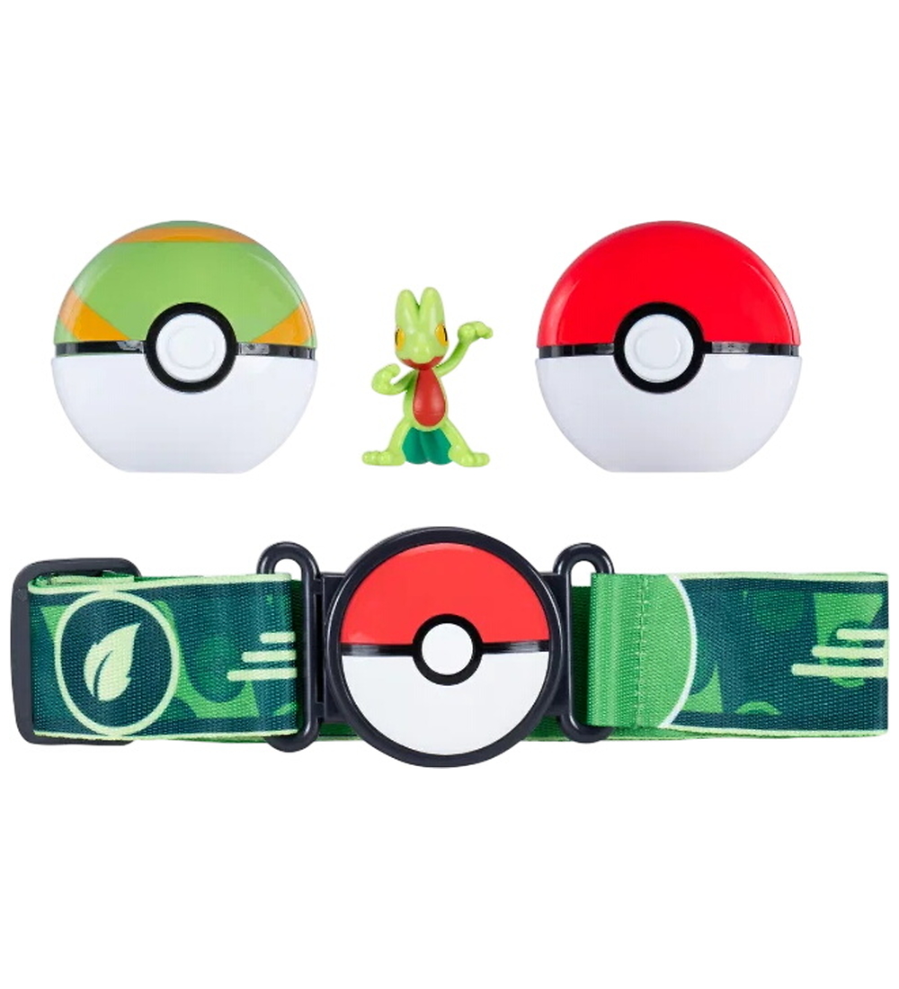 Pokémon Gürtelset - Clip 'N' GO - Treecko - Pokémon - One Size - Spielzeugfiguren von Pokémon
