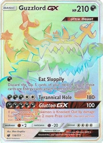 Pokemon - Guzzlord GX - 116/111 - Crimson Invasion - Secret Rare - Rainbow Rare von Pokémon