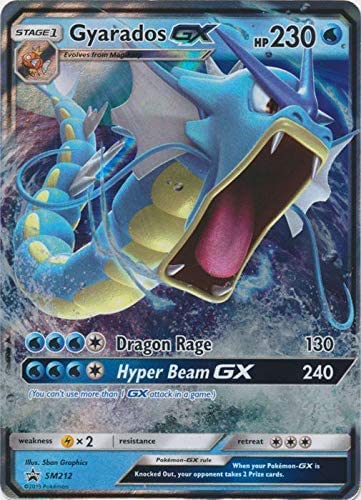 Pokémon Gyarados GX Sammelkarte - SM212 - SM Black Star Promo - Hidden Fates - 1 Stück von Pokemon