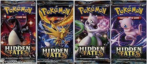 Pokemon Hidden Fates Booster Pack x 4 von Pokémon