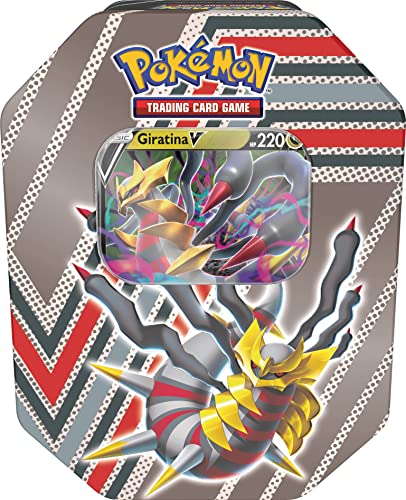 Pokémon Hidden Potential Tin Giratina V-Dose (1 Folienkarte und 4 Booster-Packs) von Pokémon
