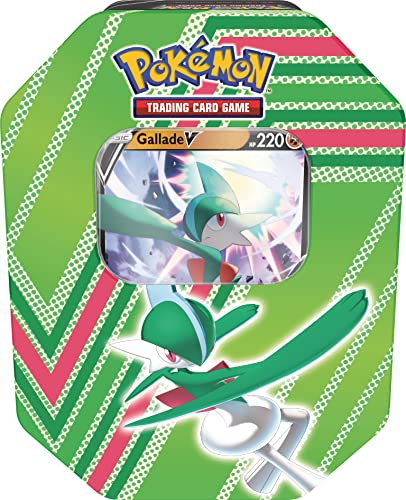 Pokémon Hidden Potential Tin Gallade V-Dose (1 Folienkarte und 4 Booster-Packs) von Pokémon