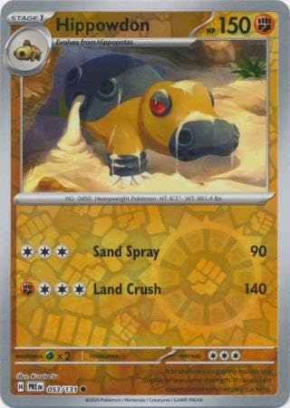 Pokemon - Hippowdon 053/131 Prismatic Evolutions - Reverse Foil Einzelkarte von Pokémon