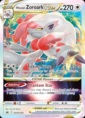 Pokemon - Hisuian Zoroark Vstar SWSH298 - Black Star Promo - Folie, Einzelkarte Pokemon - Hisuian Zoroark Vstar SWSH298 - Black Star Promo - Folie, Einzelkarte von Pokémon