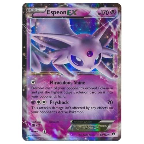 Pokémon Holo Espeon EX XY Breakpoint 52/122 - Sammelkartenspiel - ab 8 Jahren von Pokémon
