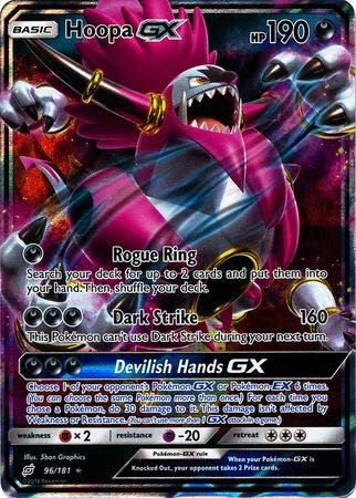 Pokemon Hoopa GX - 96/181 - Ultra Rare Sun & Moon: Team Up Singles von Pokemon