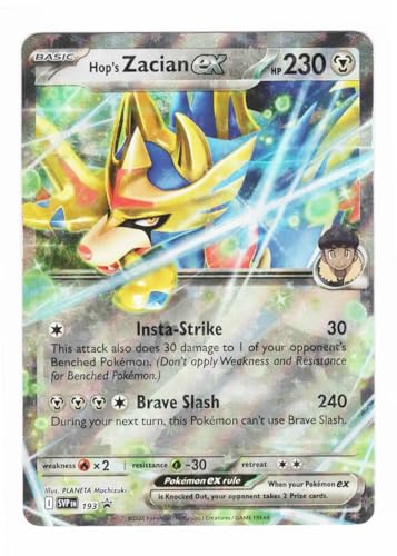 Pokemon - Hop's Zacian ex SVP 193 - Journey Togther - Black Star Promo - Folie Einzelkarte Pokemon - Hop's Zacian ex SVP 193 - Journey Togther - Black Star Promo - Folie Einzelkarte von Pokémon