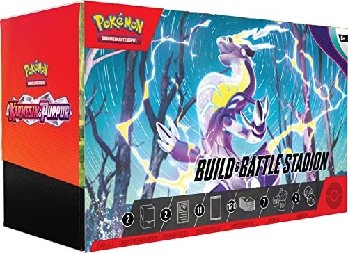 Pokémon-Sammelkartenspiel: Build & Battle Stadion Karmesin & Purpur (2 Decks, 11 Boosterpacks & mehr) von Pokémon