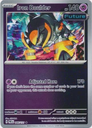 Pokemon - Iron Boulder 046/131 Prismatic Evolutions - Reverse Foil Einzelkarte von Pokémon