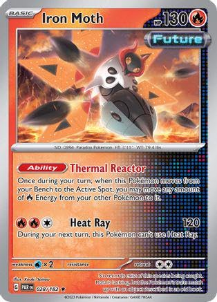 Pokemon - Iron Moth 028/182 - Paradox Rift - Reverse Foil - Einzelkarte von Pokémon