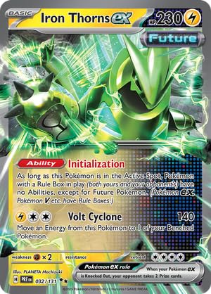 Pokemon - Iron Thorns ex 032/131 - Prismatic Evolutions - Double Rare - Folien Einzelkarte von Pokémon