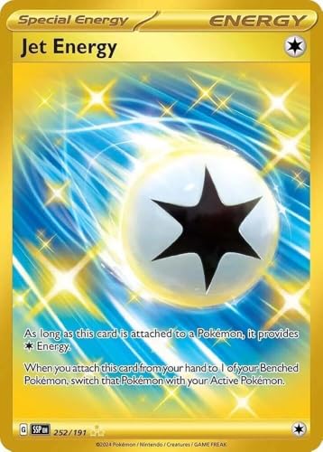 Pokemon - Jet Energy 252/191 - Surging Sparks - Gold Full Art Secret Rare Pokemon - Jet Energy 252/191 - Surging Sparks - Gold Full Art Secret Rare von Pokémon